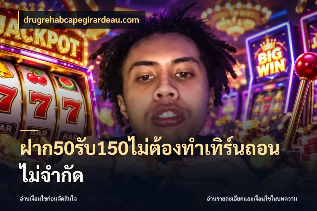 ฝาก50รับ150ไม่ต้องทําเทิร์นถอนไม่จํากัด จับประเด็นยอดรับก่อนเลือกความสนุก สไตล์ drugrehabcapegirardeau.com