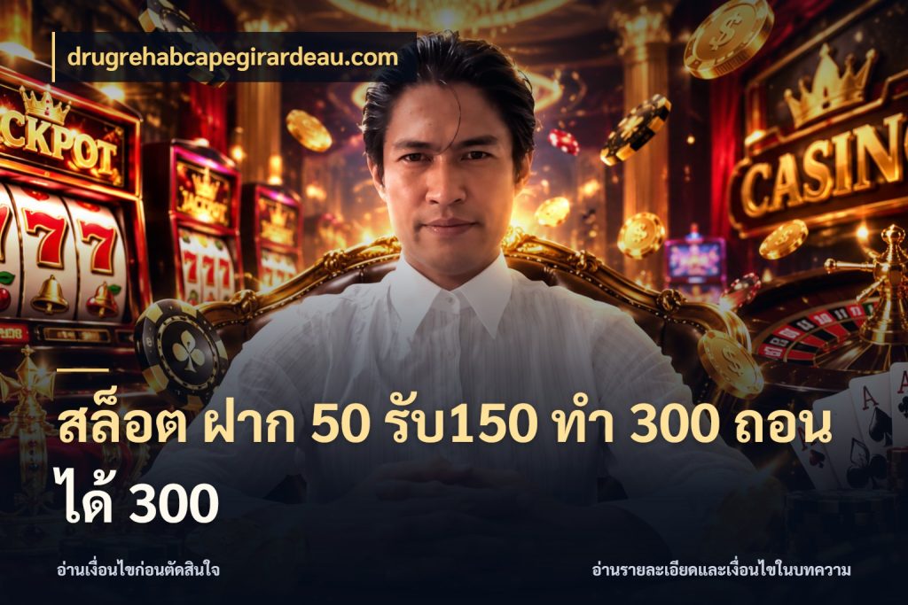 สล็อต ฝาก 50 รับ150 ทํา 300 ถอนได้ 300 สีสันของโปรฝากและยอดรับ ในมุม drugrehabcapegirardeau.com