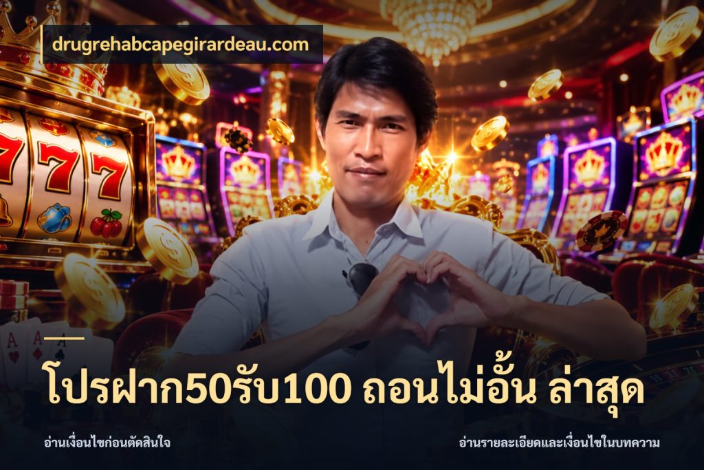 โปรฝาก50รับ100 ถอนไม่อั้น ล่าสุด โปรกับเกมที่ชอบเลือกให้ตรงสไตล์ กับ drugrehabcapegirardeau.com