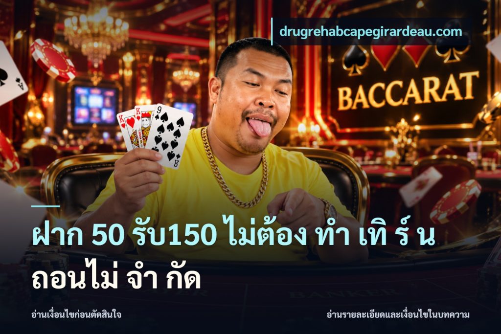 ฝาก 50 รับ150 ไม่ต้อง ทํา เทิ ร์ น ถอนไม่ จํา กัด
