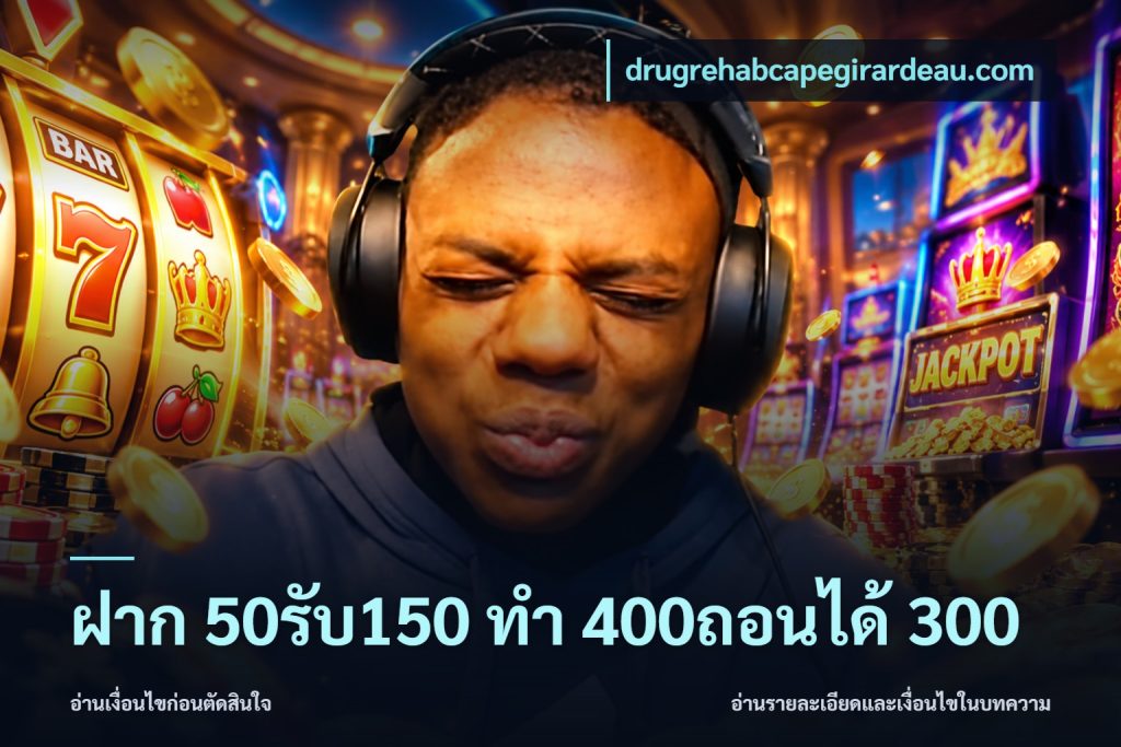 ฝาก 50รับ150 ทํา 400ถอนได้ 300