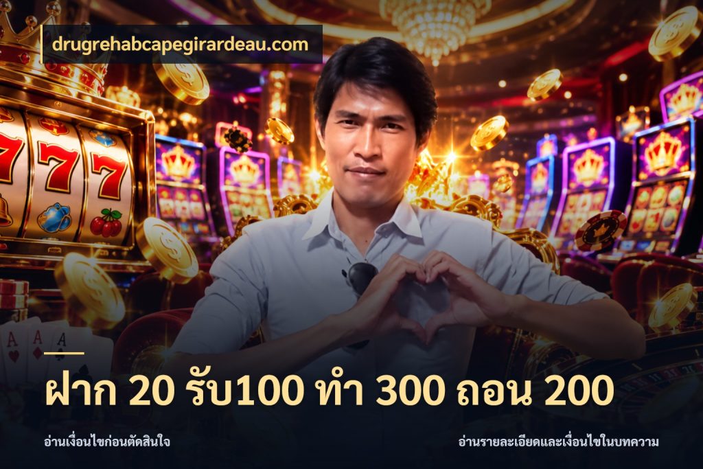 ฝาก 20 รับ100 ทํา 300 ถอน 200 drugrehabcapegirardeau.com สนุกกับตัวเลือกโปรในสไตล์ของคุณ