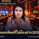 สล็อตเครดิตฟรีไม่ต้องฝาก2020