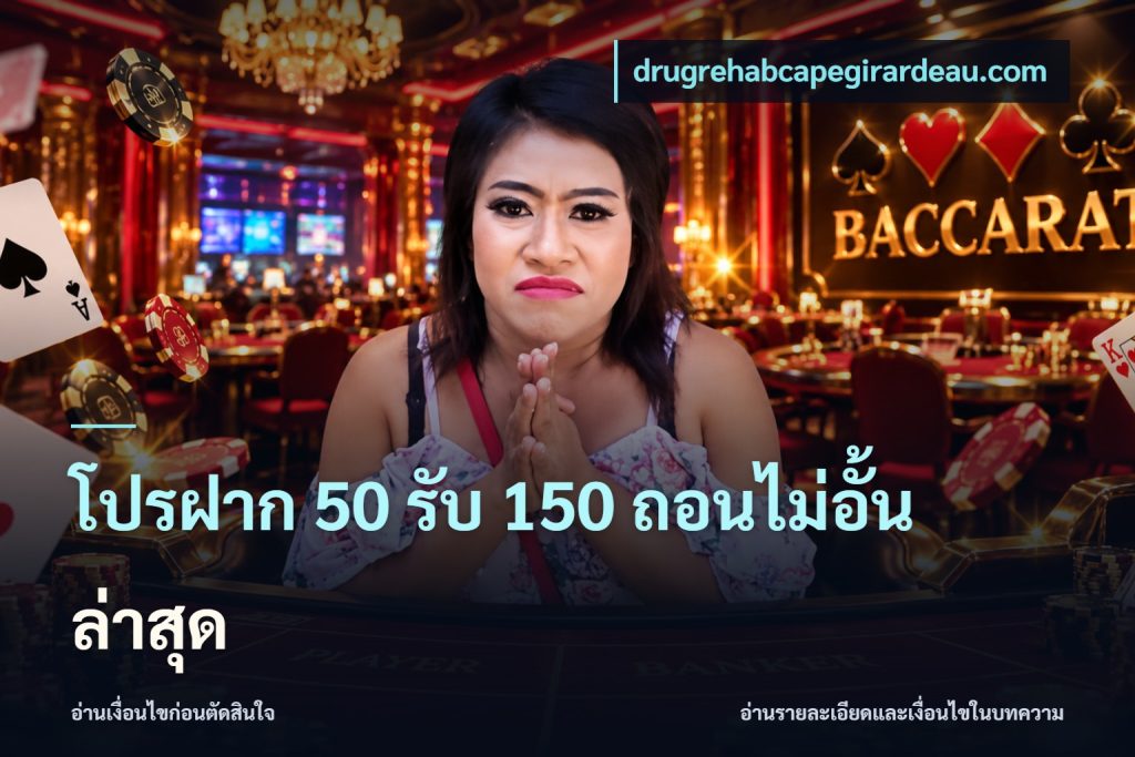 โปรฝาก 50 รับ 150 ถอนไม่อั้น ล่าสุด