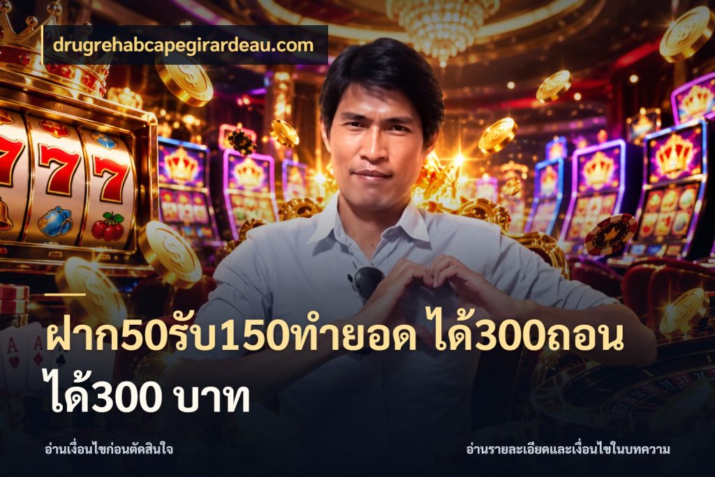 ฝาก50รับ150ทำยอด ได้300ถอนได้300 บาท ยอดฝากและยอดรับในมุมของคนชอบลุ้น ในมุม drugrehabcapegirardeau.com
