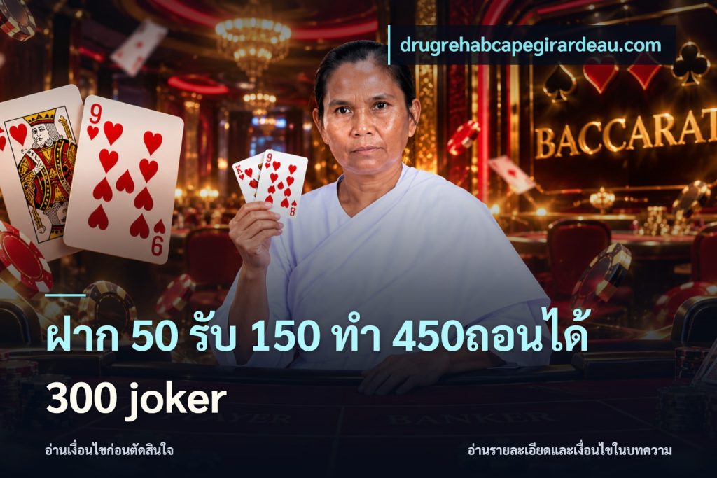 ฝาก 50 รับ 150 ทํา 450ถอนได้ 300 joker