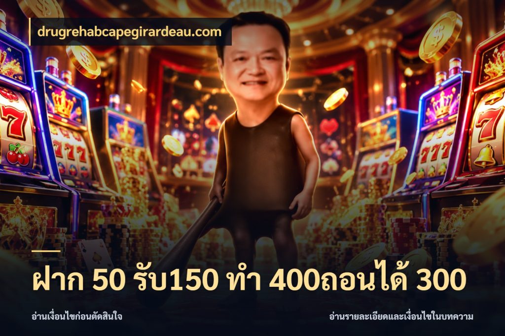 ฝาก 50 รับ150 ทํา 400ถอนได้ 300 เปิดมุมโปรให้เข้ากับเกมแนวโปรด สไตล์ drugrehabcapegirardeau.com